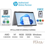 HP Envy X360 14-Fa0128AU/ 14-Fa0129AU/ 14-Fa0132AU/ 14-Fa0133AU 14'' WUXGA Touch 2-In-1 (Ryzen 5/7, 
