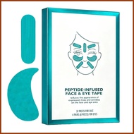 Face Tape 40 Piece Hydrating Skin Care Tape Eye Patch for Smooth Makeup Hydrate Face Firming Elastic