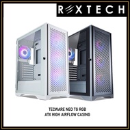 REXTECH TECWARE NEO TG ARGB ATX CASING ( BLACK / WHITE )