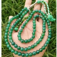 TASBIH BATU AKIK MESIR (HIJAU) / 100BIJI / SAIZ 8MM