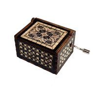 Harry Potter Hand-Cranked Music Box Stall Crafts Decorations Gifts Wooden Carving Painted Music Box 