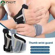 CHLIZ Thumb Fixed Wrist, Guard Hand Wristband Thumb Wrist Guard, Breathable Adjustable Built-in Spring Wrist Brace Gym
