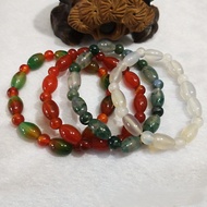 Agate Bead Bracelet Jade Bracelet Chalcedony Agate Bracelet Jade