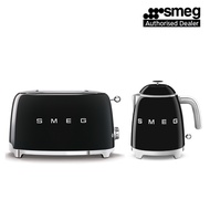 Smeg Breakfast Set Mini Kettle KLF05BLUK + Toaster TSF01BLUK (Black)