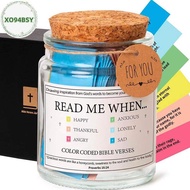 XO94BSY Bible Verse Jar Spanish Scripture Prayer Hope Bible Verse Jar Decoration Positive Thinking E