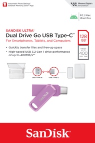 SANDISK Ultra Dual Drive Go FlashDrive Type C 32GB/64GB/128GB/256GB/512GB/1TB (400MB) USB3.1 OTG Fla