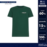 Tommy Hilfiger เสื้อยืด ผู้ชาย รุ่น MW0MW40008 L6K - สีเขียว ทรง Regular