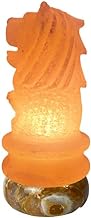 Genconnect Premium Himalayan Salt Lamp Merlion Design, Merlion Lion Salt Lamp 100% Authentic from Pakistan, Coming with Dimmer Switch and 2 Bulbs (Pink)