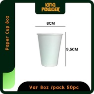 [Special Purchase 1 Box] 8oz Hot Paper Cup | 8oz coffee cup | Cup 8oz | Paper cups | Hot Cup 1 Box W