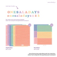 ONESALDAYS Number 4 Sticker Sheet Number Sticker/