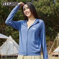 JEEP JEEP WORE แบบเสื้อผ้า U สำหรับฤดูใบไม้ผลิและฤดูร้อนชุดกันแดดเสื้อผ้าสกินสำหรับทั้งหญิงและชายเสื