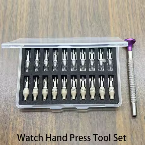 Watch Hand Press Tool Precision 4Hand Setting Machine with PEEK Rubber Tips Hour Minute Second Hand 