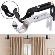 PREVA 1pc Curtain Rod Brackets, Hardware Adjustable Curtain Rod Holder,  Home Metal Hanger for 1 Inch Rod Window Curtain Rod Support for Wall
