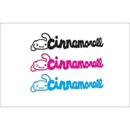 Cutting Sticker Reflective Cinnamoroll logo Text