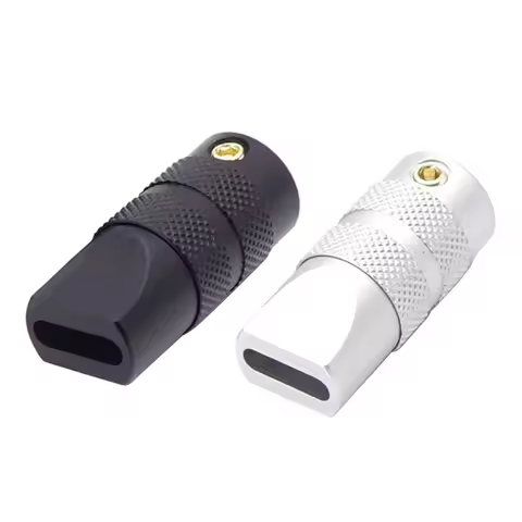 USB C Type-C for Shell for Case Data Cable Wire Plug Metal for Shell DIY Accessories 2x0.6cm Black W