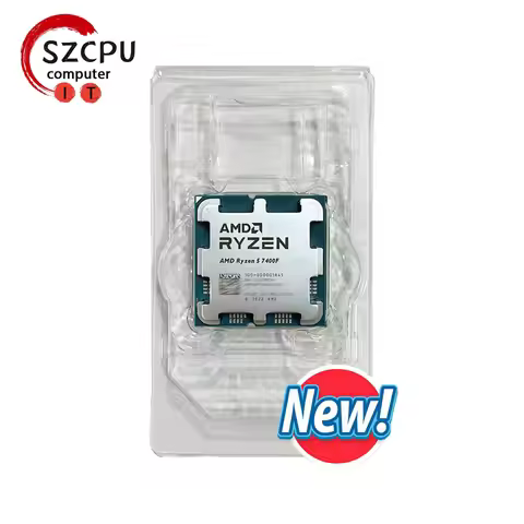 AMD Ryzen 5 7400F New R5 7400F 3.7GHz 5NM L3=32M 100-000001845 Socket AM5 Tray but without cooler