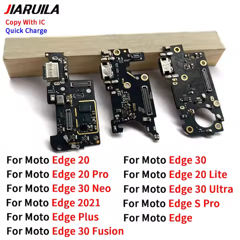 USB Charging Board Port Flex Cable Connector Parts For Moto Edge 20 Lite Pro Edge 30 Fusion Neo S Pr