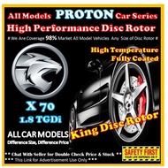 PROTON X70 TGDI 1.8c.c Disc Rotor High Temperature Performance Drilled or Slotted Fully UV Coated