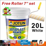 20L ( WHITE ) JOTUN PAINT JOTAPLAST PRIMER ( FREE ROLLER 7 INCH 1 SET )