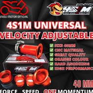 VELOCITY RACING 4S1M 40MM AJUSTABLE UNIVERSAL 40 MM BEAT SCOOPY VARIO PCX VARIO NMAX AEROX MIO M3 MX