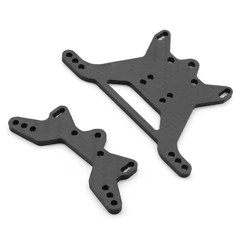 NEW Carbon Fiber Front and Rear Shock Tower Plate for Tamiya TT-02B TT02B 1/10 RC Car Upgrade Parts