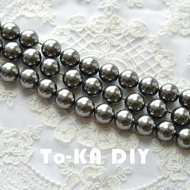Austria Imported Swarovski Elements 5810 Pearl 617 Dark Gray 12mm