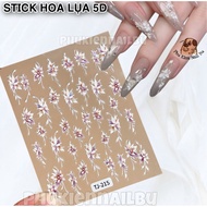 5D Silk Flower Stick, Long Petal Flower Stick