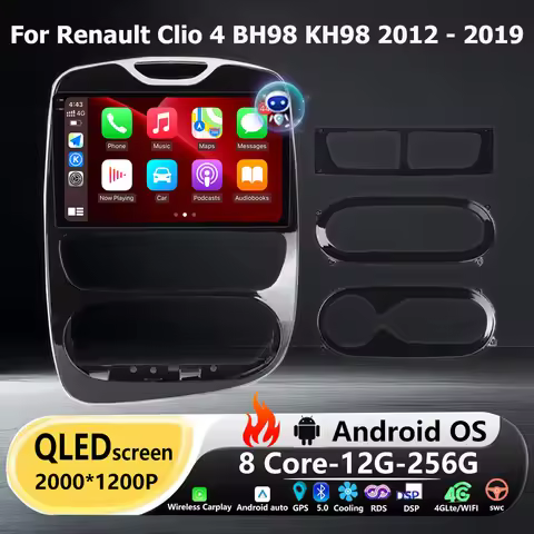 Android 16 Auto For Renault Clio 4 BH98 KH98 2012 - 2019 Car Radio Multimedia Video Player GPS Navig