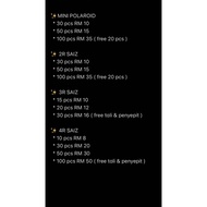 10-100pcs POLAROID | 2R | 3R | 4R PHOTO PRINT