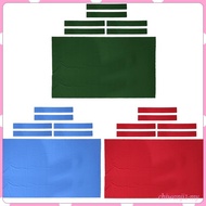 [ChiwanjicdMY] Pool Table Cloth & 6 Felt Strip for 9ft Snooker Billiard Table Gears Red
