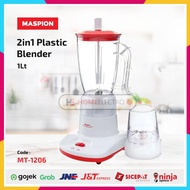 Blender Maspion MT-1206 Plastik MT 1206 MT1206 2 in 1 Plastic Jar