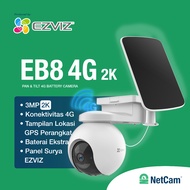 EZVIZ PTZ EB8 4G LTE 3MP(2K) + SOLAR CELL SET WIFI WIRELESS CAMERA CCTV SMART IP OFFICIAL WARRANTY