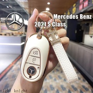 Benz Tpu Car Key Case Cover Shell for Mercedes Benz 2021 C Class S Class W223 S350 S400 S450 S500 C2