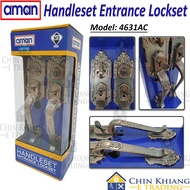 Aman 4631AC Double Entrance Handleset Lockset Antique Copper