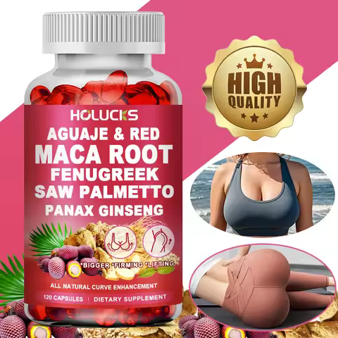 Aguaje + Fenugreek Capsules, Support Bigger Butt & Breast, for Firming & Lifting, with Maca, Saw Pal
