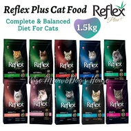 Reflex Plus Adult/Kitten Cat Dry Food (1.5kg) - Lamb/ Salmon/ Chicken/ Sterilized/ Hairball & Indoor