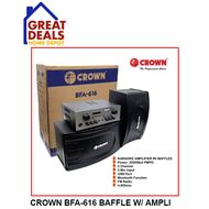 GREAT DEALS CROWN BFA-616 BAFFLE WITH AMPLIFIER SPEAKER