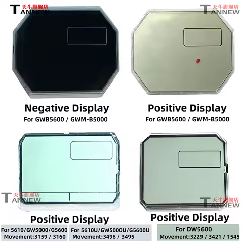 Upgrade STN LCD Positive / Negative Display Replacement for Casio G-Shock DW5600 GWM5610 GW5000u & G