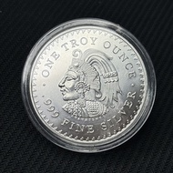 Mexican Maya Commemorative Coin Blank Gold Silver Coin Coin Gift Gift Play Collectibles 8.21