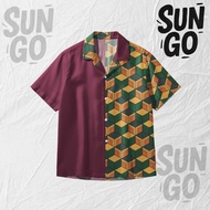 KEMEJA SUN GO Tomioka Giyuu Shirt – Demon Slayer KNY Anime Shirt – Haori Water Hashira Design Premiu