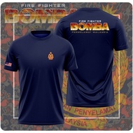 DXSS-E5866  Summer Senior Firefighter Microfiber T-shirt Knitted Round Neck T-shirt High Quality Qui
