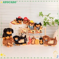 AVOCADD Furry Puppy Keyring, Creative Bag Pendant Dachshund Dog Keychain, Furry Puppy Coin Purse Stu
