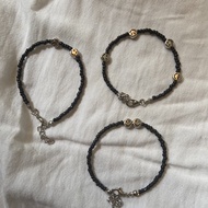 HITAM Black Smiley Bracelets/Black Smiley Bracelets