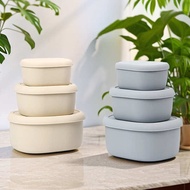 bekas makanan bekas makanan baby bekas makanan budak Japanese Silicone Lunch Box Food Grade Sealed L
