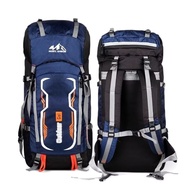 60L Men's Mountain Bag Wanita - Waterproof Outdoor Travel Hiking Backpack - 60 Liter Mountain Carrie