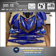 Exciter 150 Dark Blue Car Removable Sticker - EX150 Decorative Sticker