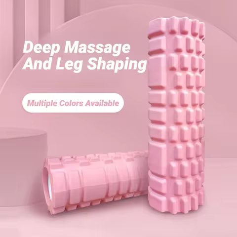 Yoga Column Foam Axis Massage Roller Muscle Back Massagethe Grid Training Hollow Roller - Fitness Fo