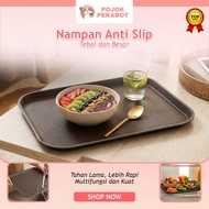 Anti-Slip Food Serving Tray Multipurpose Food and Beverage Tray