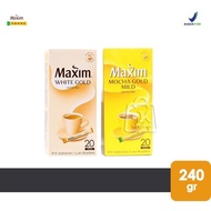 Kopi Korea Maxim Coffee Mix Mocha Gold Mild / White Gold (1Box isi 20)