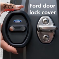 4Pcs Ford Silicone Car Door Lock Protection Cover Door Lock Shock Absorber Silent Accessories for Fo